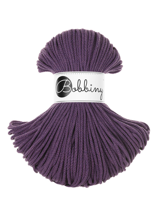 Corde tressée en coton 3mm coloris Violet – Les Fées Crochett’