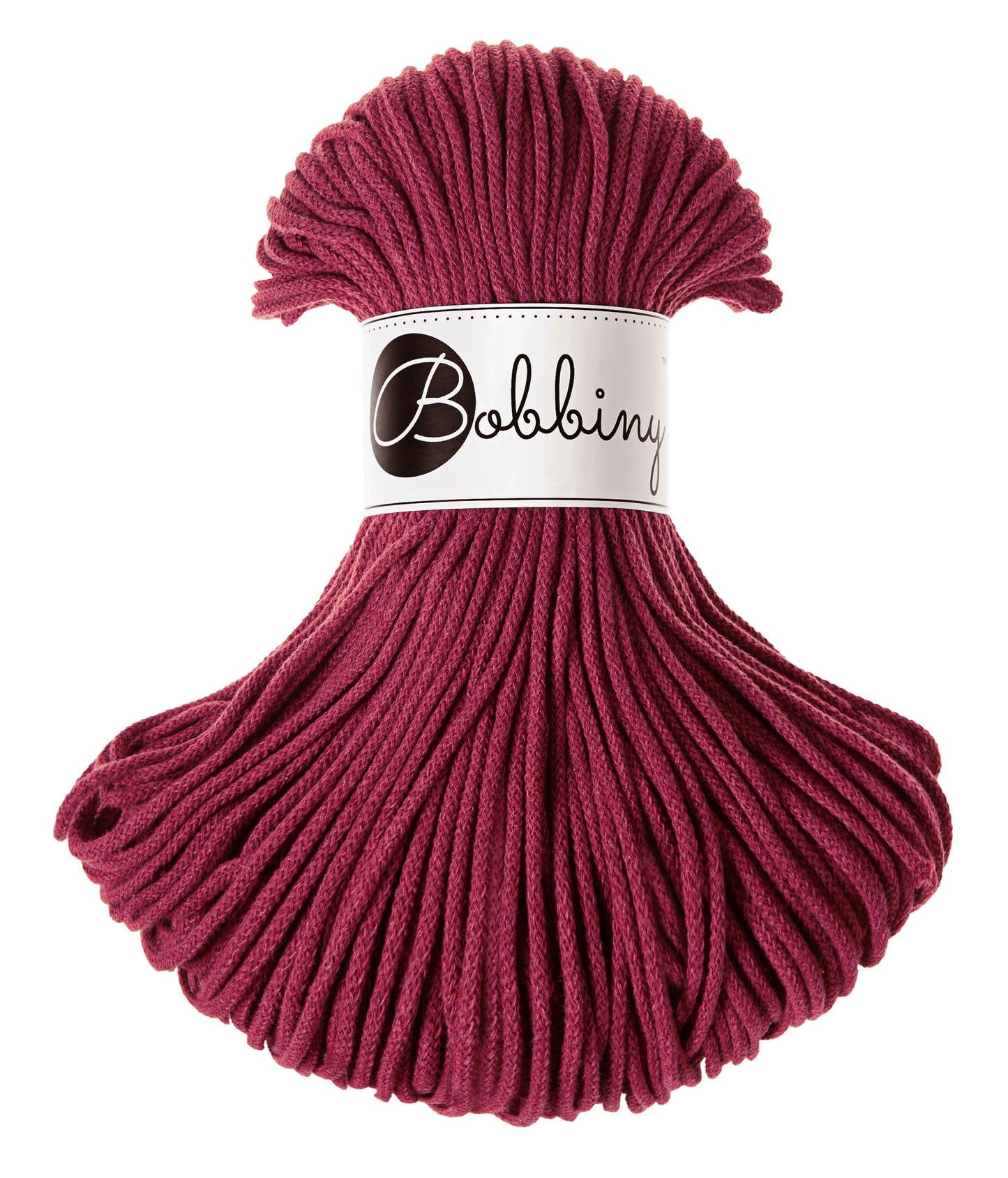 Corde tressée en coton 3mm coloris Wine Red – Les Fées Crochett’