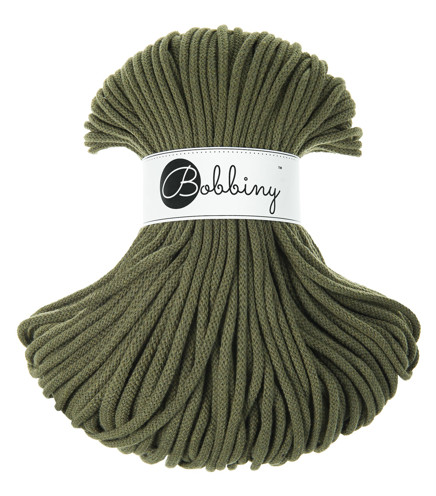 Corde tressée en coton 5mm coloris Avocado – Les Fées Crochett’