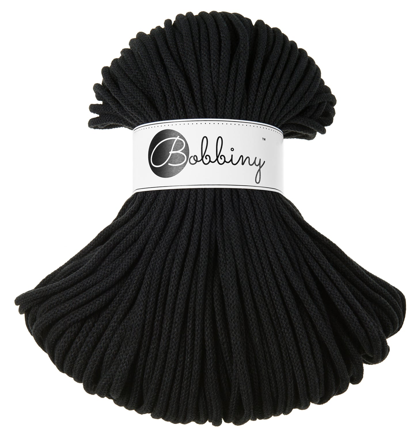 Corde tressée en coton 5mm coloris Black – Les Fées Crochett’
