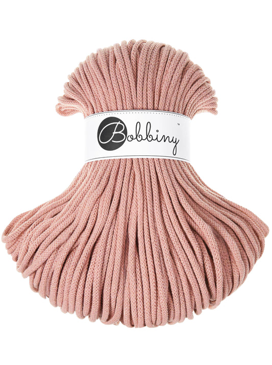 Corde tressée en coton 5mm coloris Blush– Les Fées Crochett’