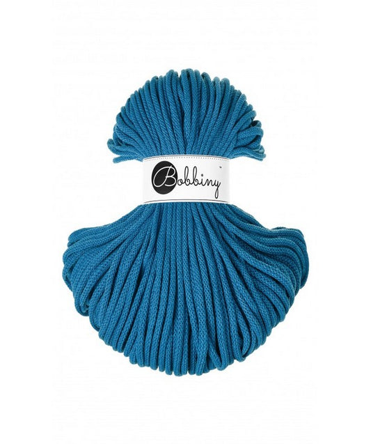 💙 Corde tressée en coton – Dopamine Blue