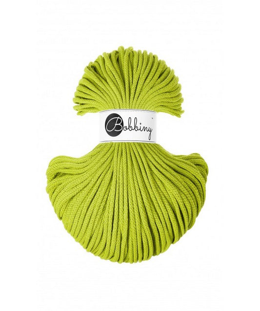 💚 Corde tressée en coton – Coloris Dopamine Lime