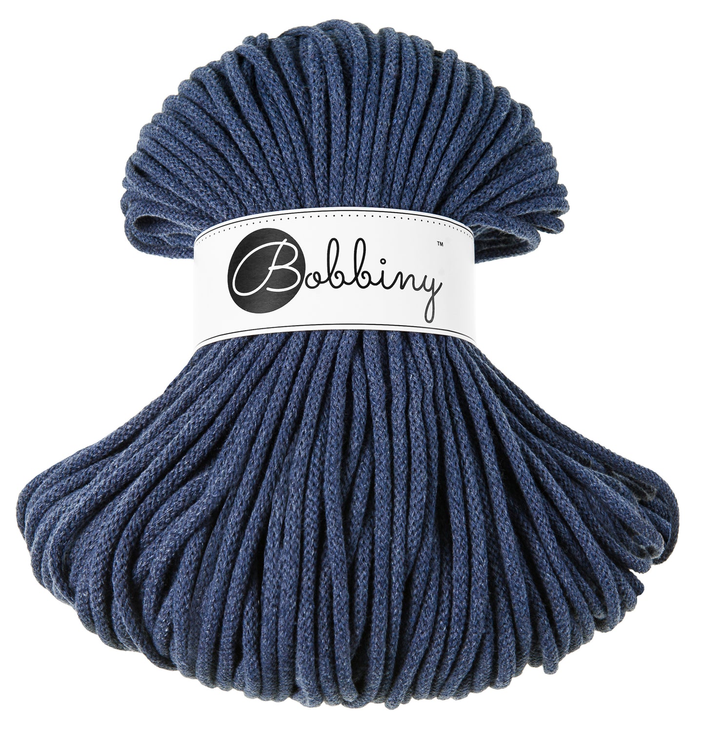 Corde tressée en coton 5mm coloris Jeans – Les Fées Crochett’