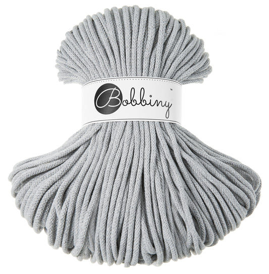 Corde tressée en coton 5 mm coloris Light Grey – Les Fées Crochett’