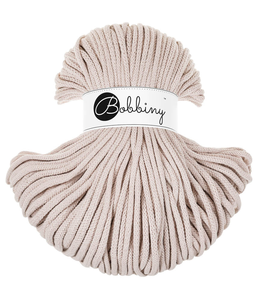 Corde tressée en coton 5mm coloris Nude – Les Fées Crochett’