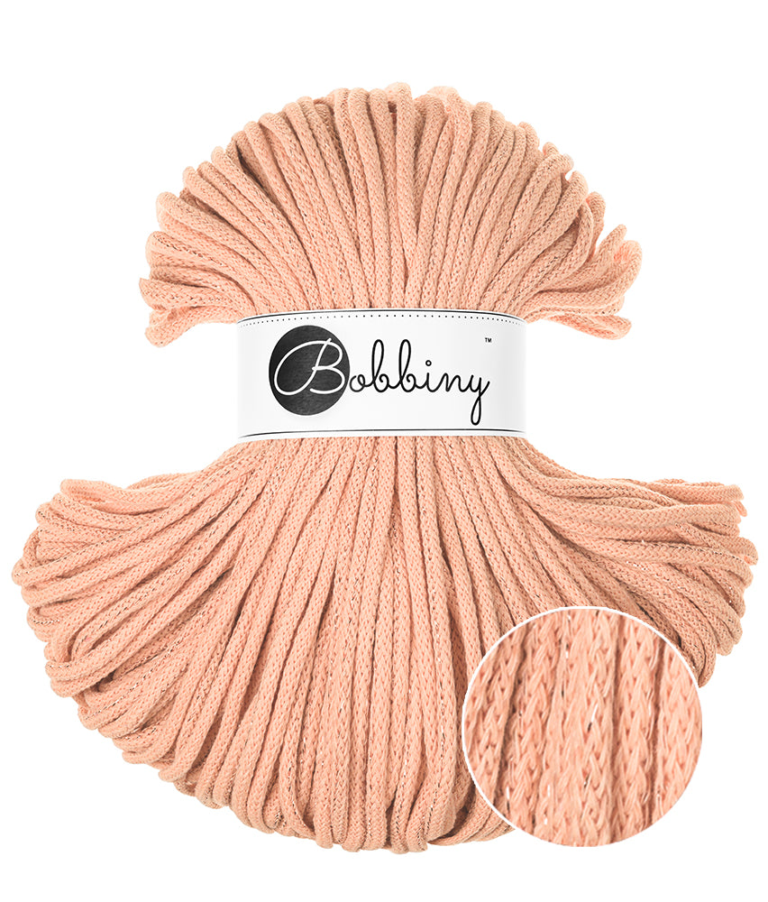 Corde tressée en coton 5mm coloris Unicolor Peach Fuzz – Les Fées Crochett’