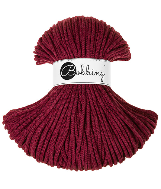 Corde tressée en coton 5mm coloris Wine Red – Les Fées Crochett’
