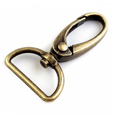 Mousqueton en métal pivotant 30mm tête homard