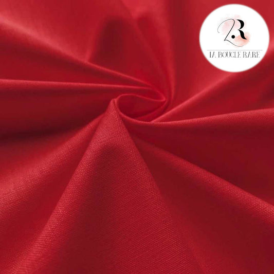 Toile de Coton Rouge