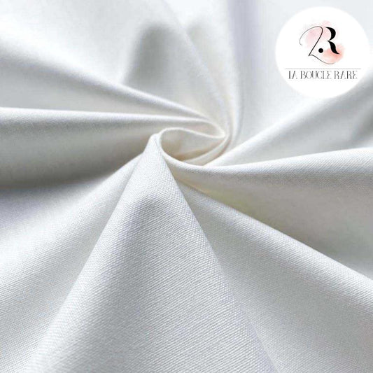 Toile de Coton Blanc Cassé