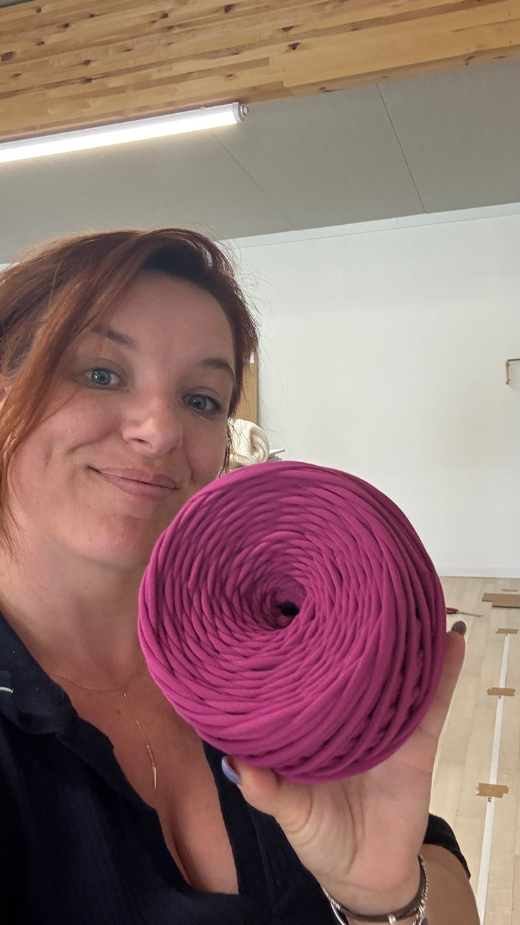 🧵Trapilho Premium – Fil Tee-shirt en Jersey de Coton Bio 95% + Élasthanne 5% | 60 à 100 mètres