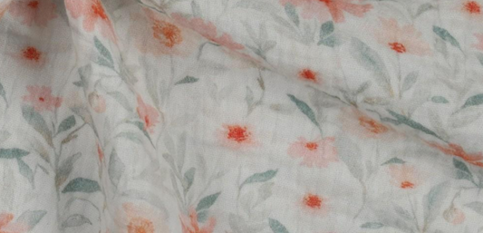 Double Gaze Digital Poppy WHITE