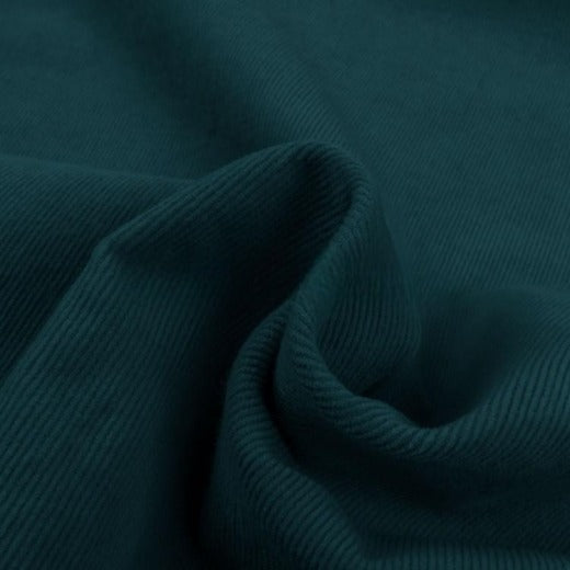 Tissu Velours milleraie Pétrol