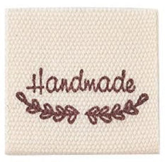 Étiquettes tissées Carré HANDMADE @1