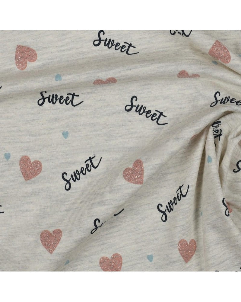 Tissu Jersey mélange Poppy