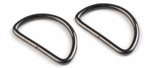 Anneau métal en D 38mm GunBlack