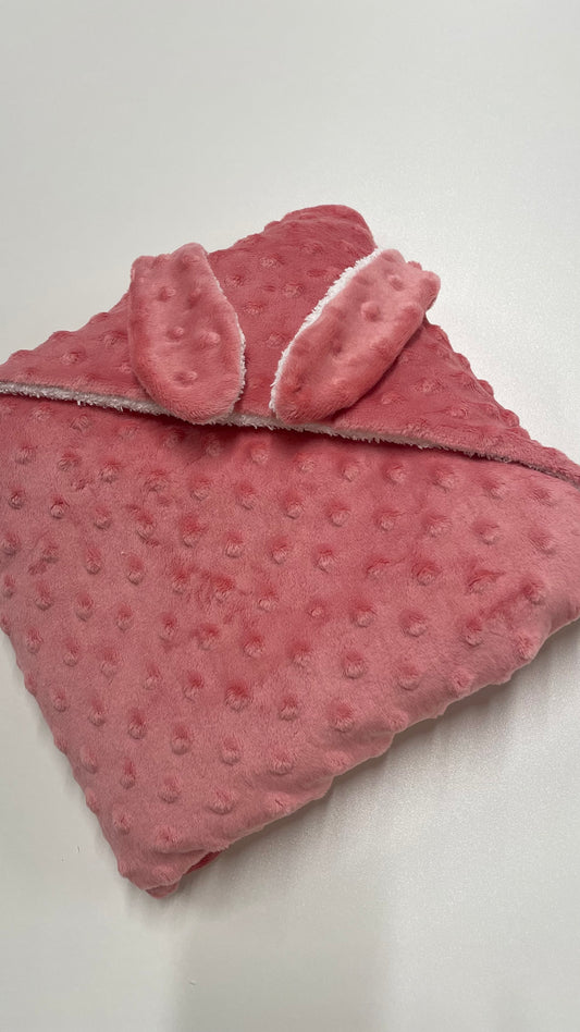 Cape sortie de bain bébé en éponge 100% coton – Oreilles de lapin