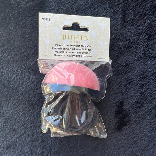 Pelote tissu bracelet slap rose clair
