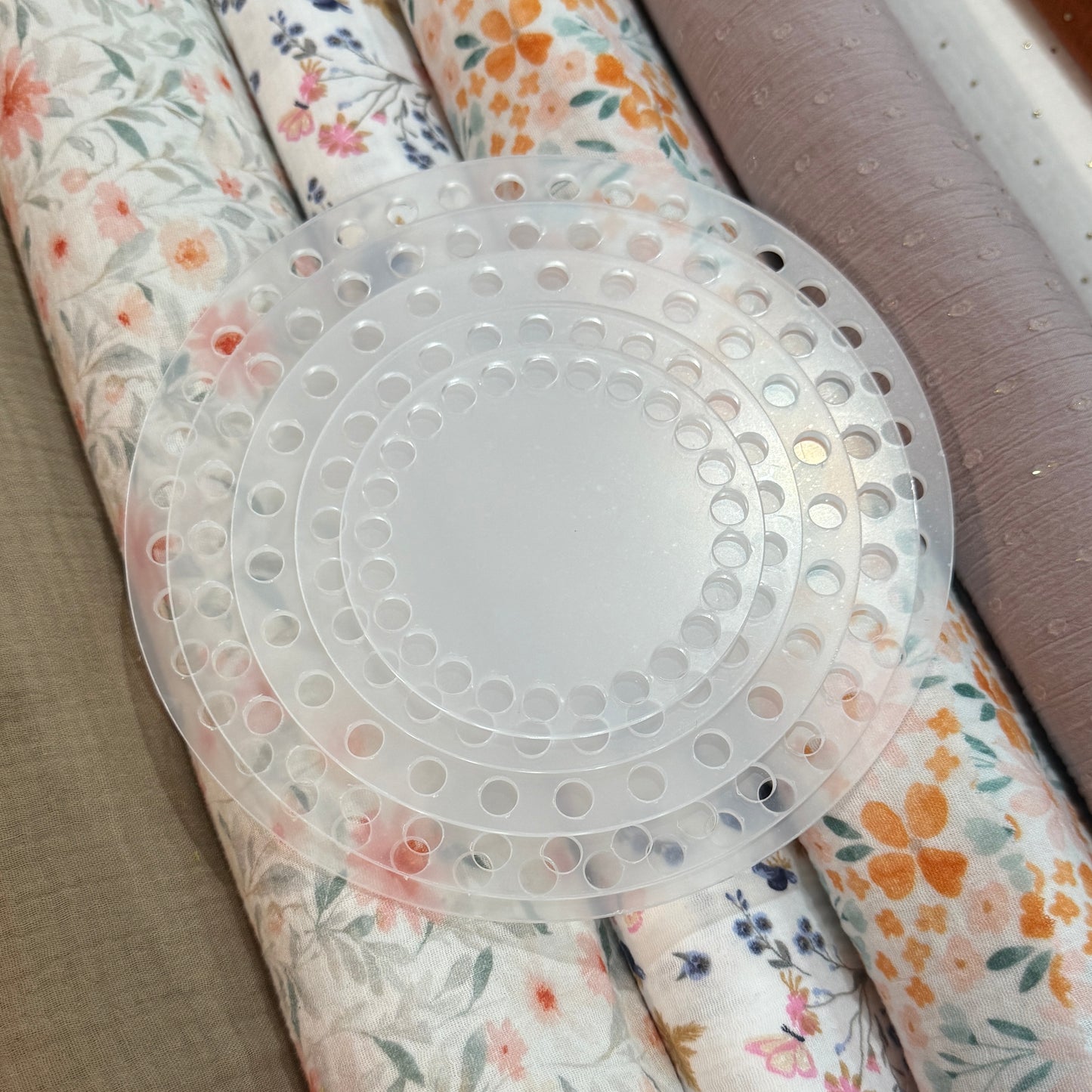 Fond Base Acrylique Crochet pour Paniers
