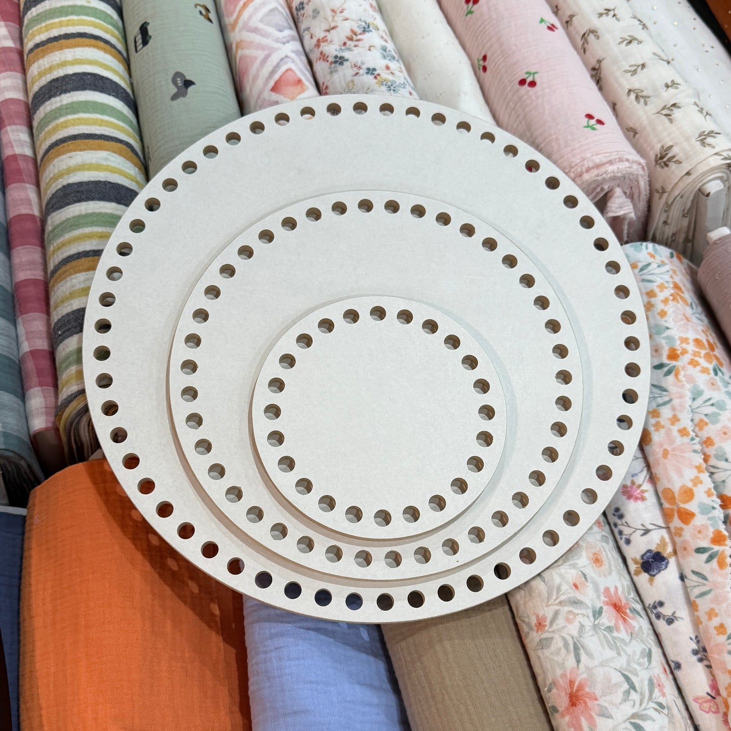 Fond Base Bois Crochet pour Paniers