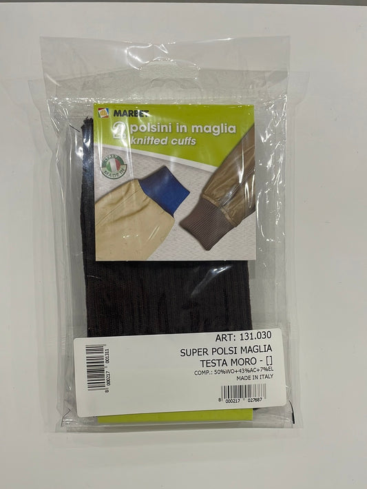 Poignet de blouson Épais Marron foncé 131-30