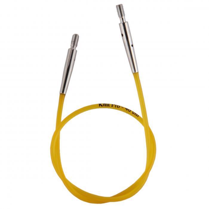 Câble jaune 40cm n°20 KnitPro