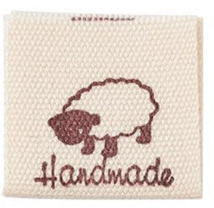 Étiquettes tissées Carré HANDMADE @1