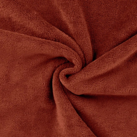 Tissu Micro Éponge Bambou Terracotta