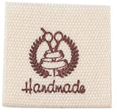 Étiquettes tissées Carré HANDMADE @4