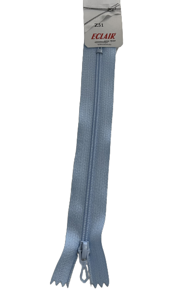 Fermeture à glissière Non séparable Z51 4mm BLEU AZUR