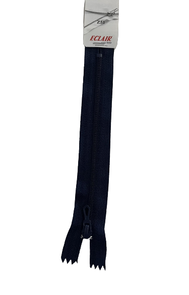 Fermeture à glissière Non séparable Z51 4mm BLEU MARINE