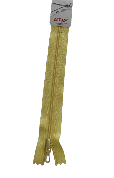 Fermeture à glissière Non séparable Z51 4mm JAUNE PAILLE