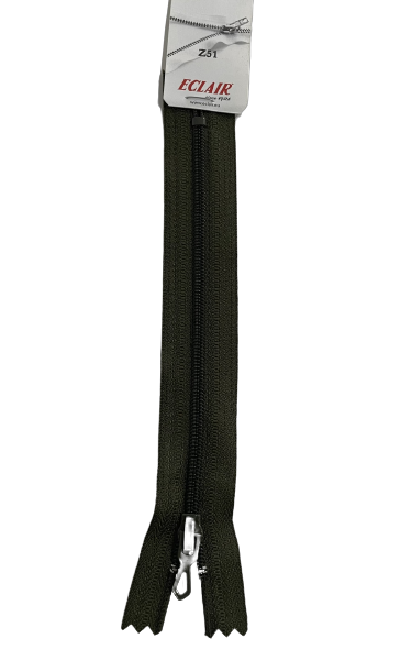 Fermeture à glissière Non séparable Z51 4mm KAKI FONCÉ