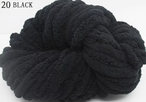 🧶 Pelote Chenille Chunky « Ultra-Doux & Résistant » – 250 g / ~25 m