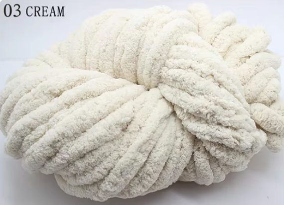 🧶 Pelote Chenille Chunky « Ultra-Doux & Résistant » – 250 g / ~25 m