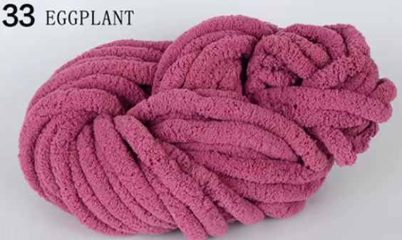 🧶 Pelote Chenille Chunky « Ultra-Doux & Résistant » – 250 g / ~25 m