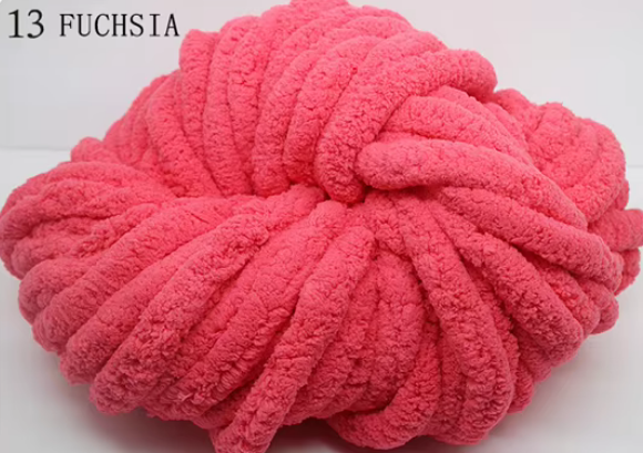 🧶 Pelote Chenille Chunky « Ultra-Doux & Résistant » – 250 g / ~25 m