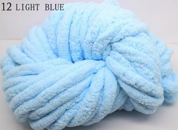 🧶 Pelote Chenille Chunky « Ultra-Doux & Résistant » – 250 g / ~25 m