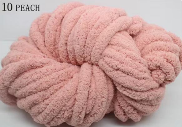🧶 Pelote Chenille Chunky « Ultra-Doux & Résistant » – 250 g / ~25 m