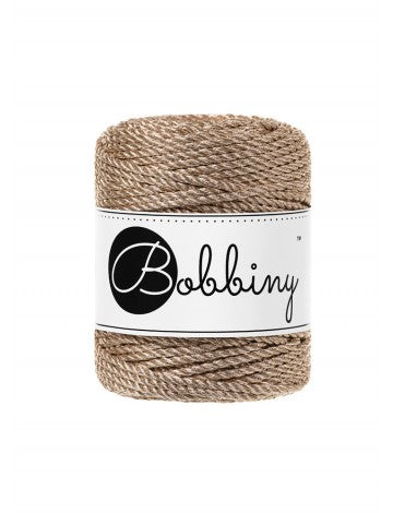 Corde Bobbiny Torsadée Métallique CHAMPAGNE
