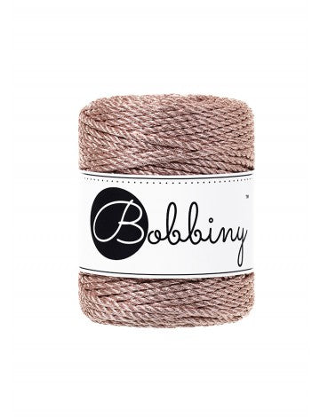 Corde Bobbiny Torsadée Métallique ROSE GOLD