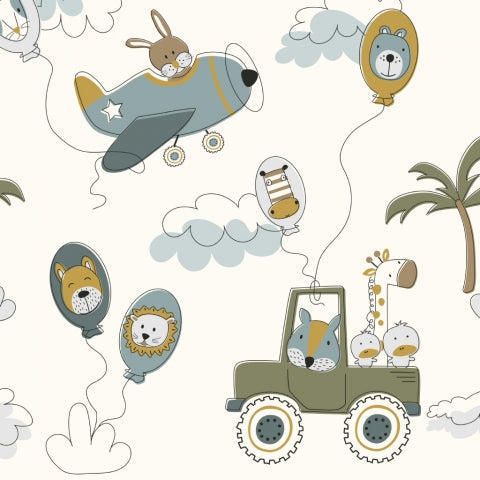 Tissu Doudou Imprimé Boréal Garçon