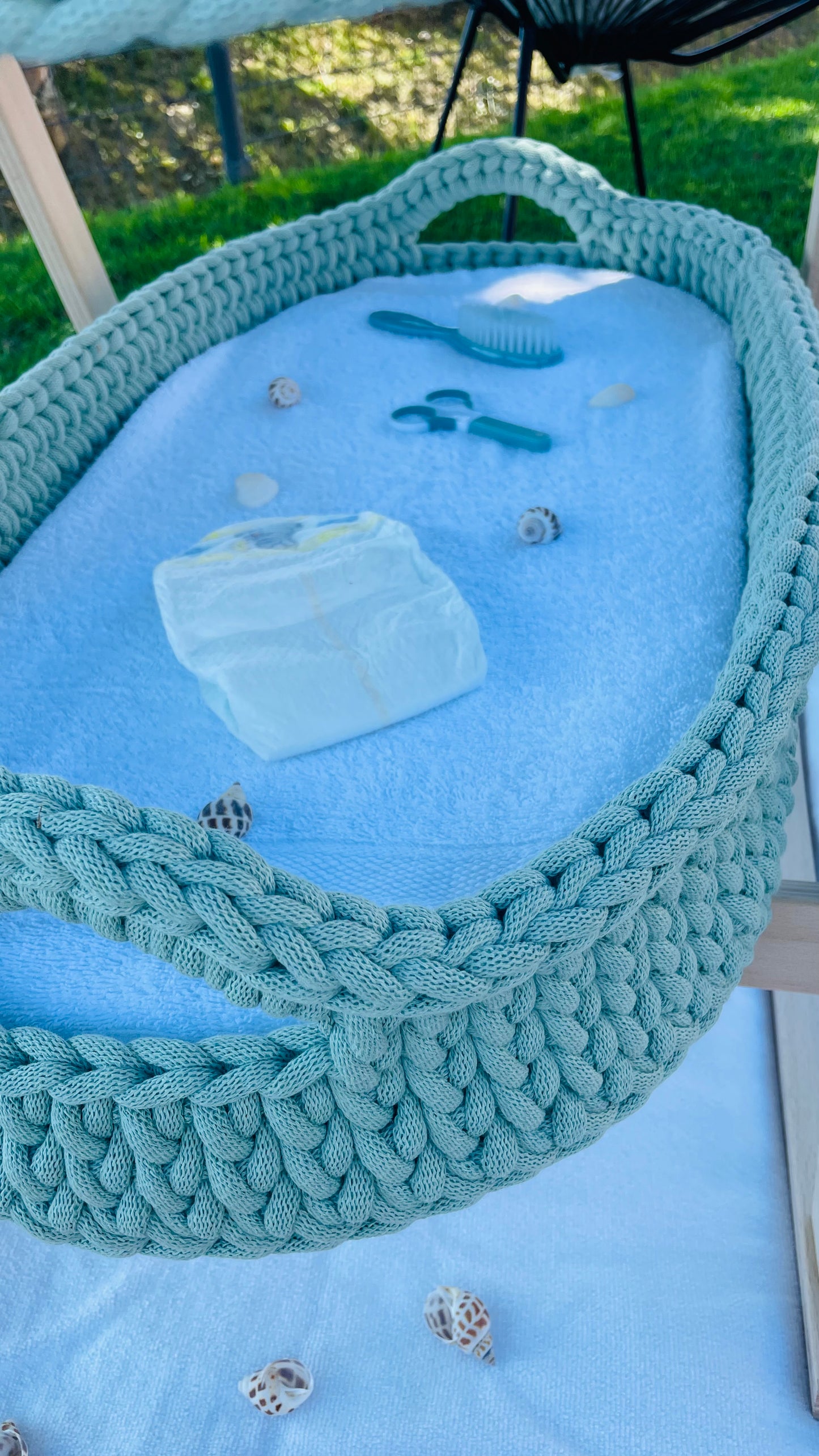kit DIY Panier à langer bébé au crochet