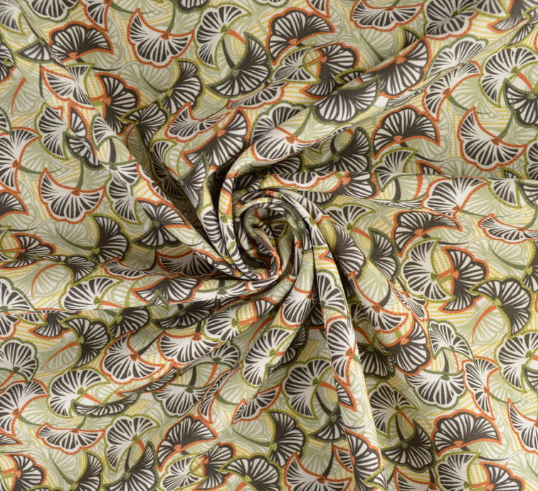 Popeline Bio Feuille de Gingko