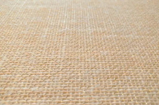 Toile de jute Lurex Blanc
