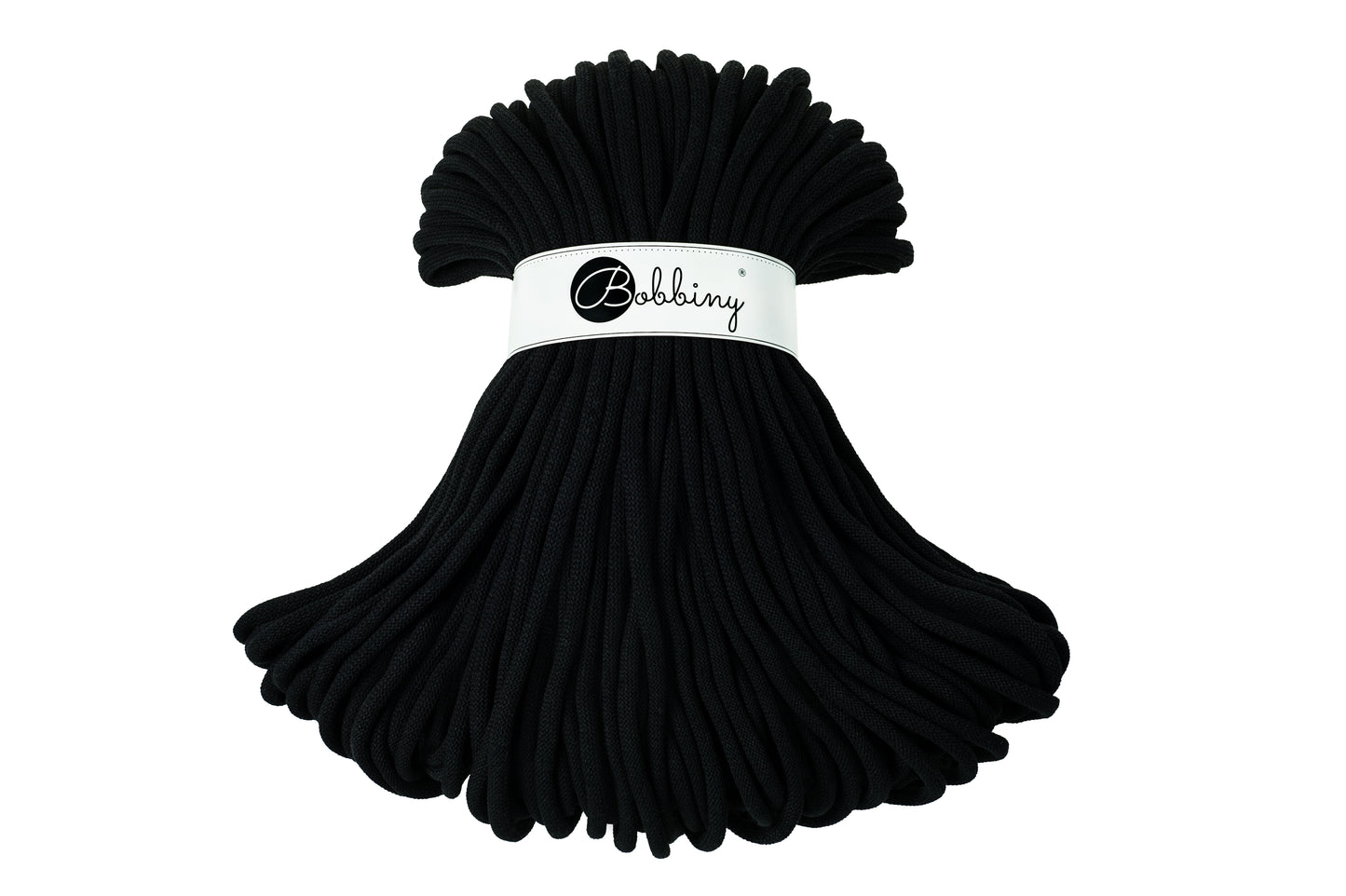 Corde tressée en coton 9mm coloris Black – Les Fées Crochett’