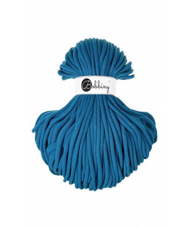 💙 Corde tressée en coton – Dopamine Blue