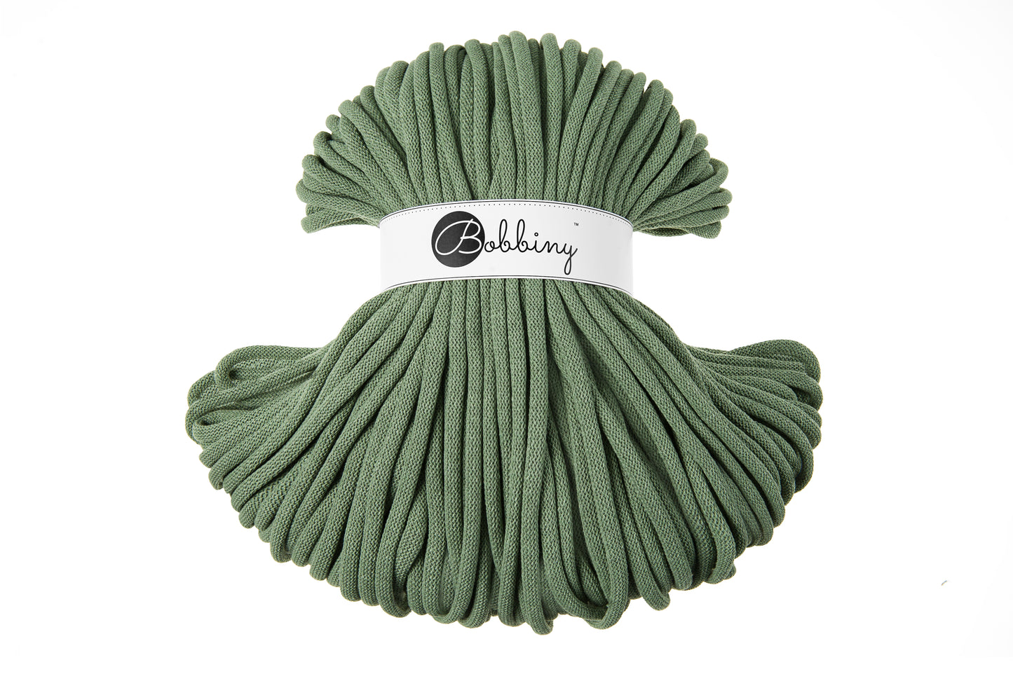 Corde tressée en coton 9 mm coloris Eucalyptus Green – Les Fées Crochett’