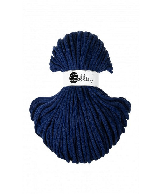 🖋️ Corde tressée en coton – Ink Blue
